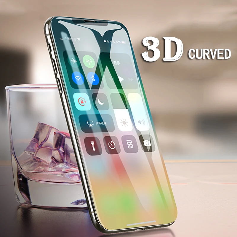 RZP 3D полное покрытие закаленное стекло для iPhone X XR XS 11 Pro Max защита экрана на 10 S