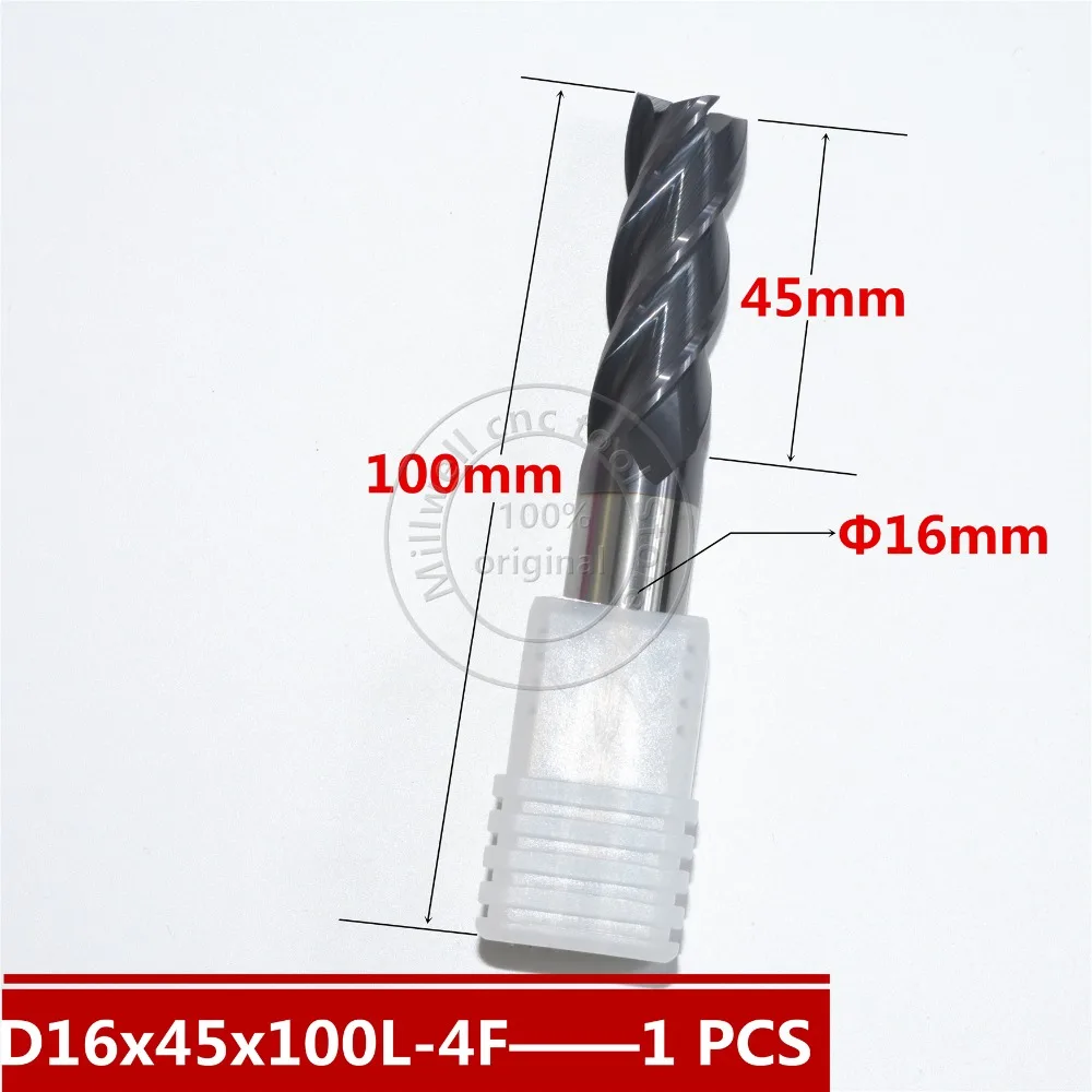 Спиральная Концевая фреза HRC50 с 4 канавками твердосплавная бесплатная доставка