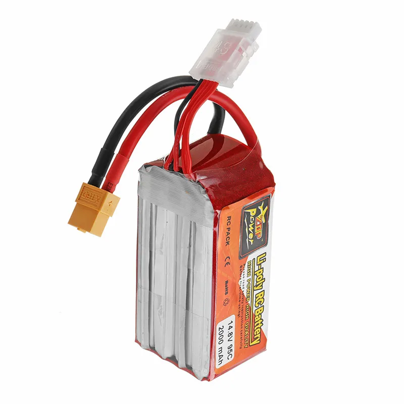 ZOP POWER 14,8 V 2000mAh 95C 4S Lipo аккумуляторная батарея с разъемом XT60 для RC моделей запчасть для мультикоптера Accs
