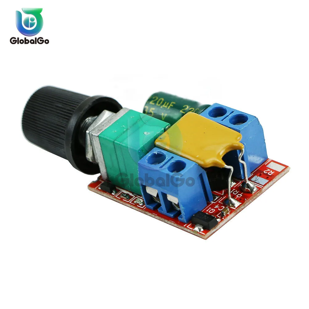 10pcs/Lot Electrical Motor Speed Controller Module 3-35V 12V 24V PWM DC Control Regulator Adjustable Switch LED Fan | Обустройство