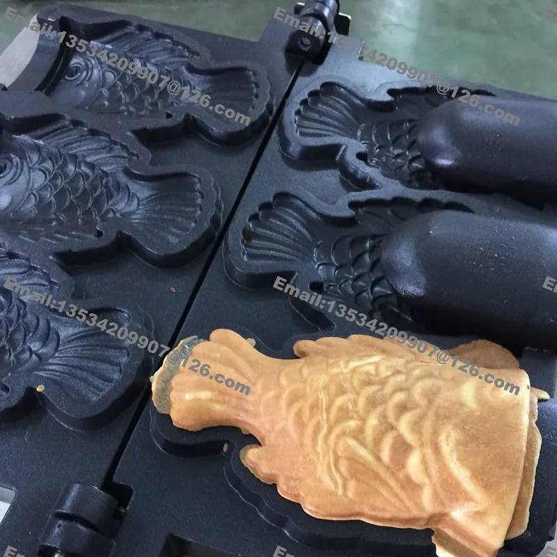 3 шт. глубокий открытый рот японская рыба вафельница мороженого Taiyaki машина