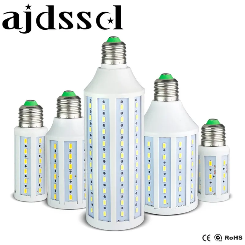 1 шт. E27 E14 Светодиодная лампа SMD 5730 5630 220 В 110 7 Вт 12 15 25 30 40 50 точечная Кукуруза люстра