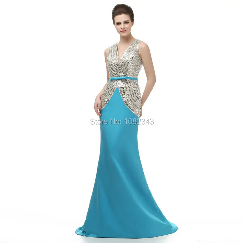 

100% Real Photo Elegant V Neck Sleeveless Mermaid Long Prom Dresses 2021 Button With Sashes Floor Length Prom Dress 05DB260