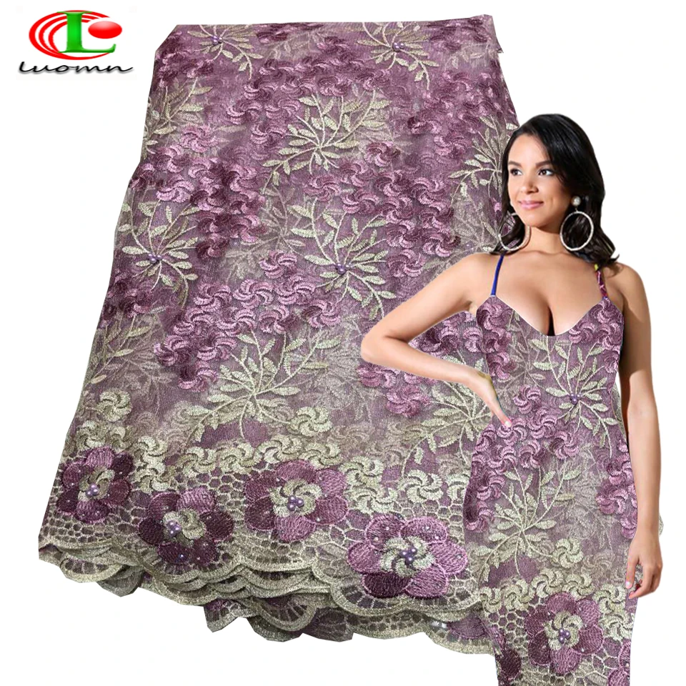 Французская кружевная ткань в нигерийском стиле ткани 2018 афро тюль кружевной