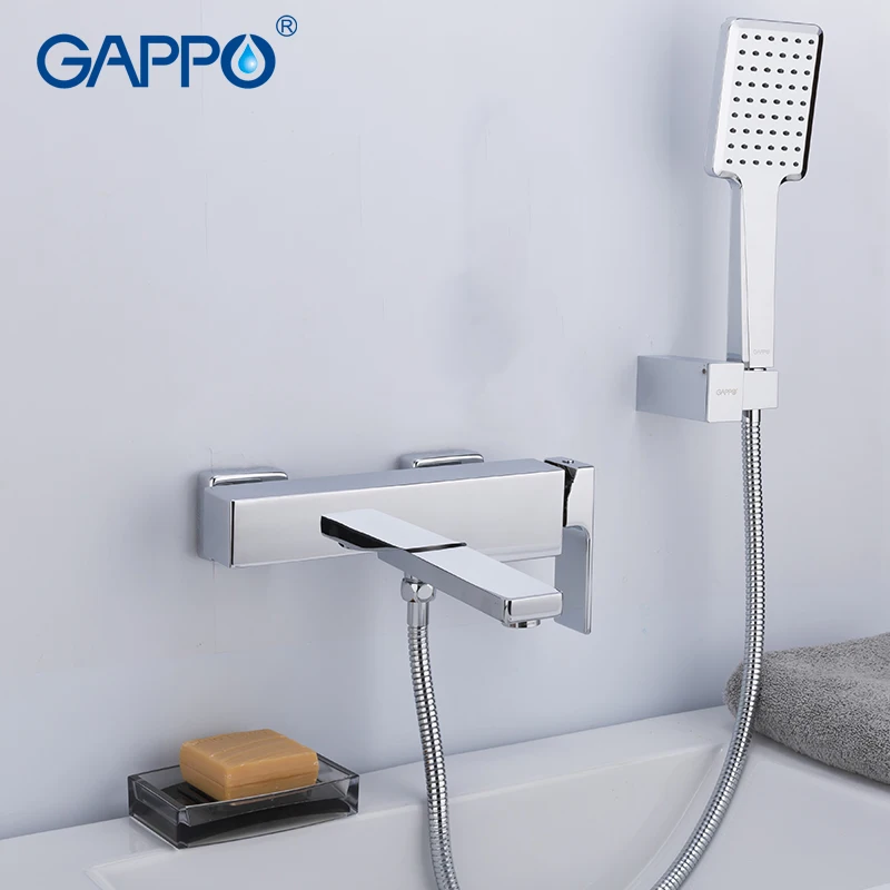 

GAPPO batutub faucet wall mounted bathroom brass faucets mixer waterfall bathtub taps bathtub shower mixer faucet