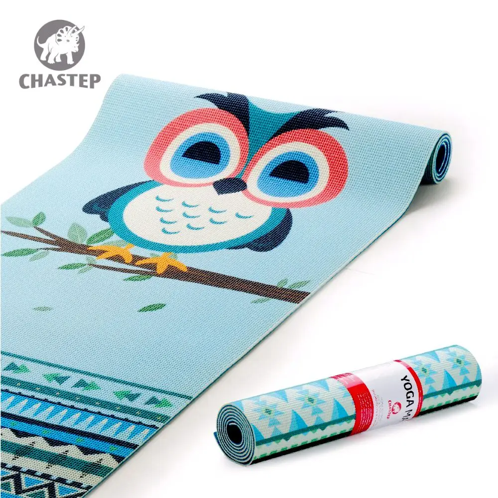 Chastep складной натуральный ПВХ коврик для йоги экологичный нескользящий горячий
