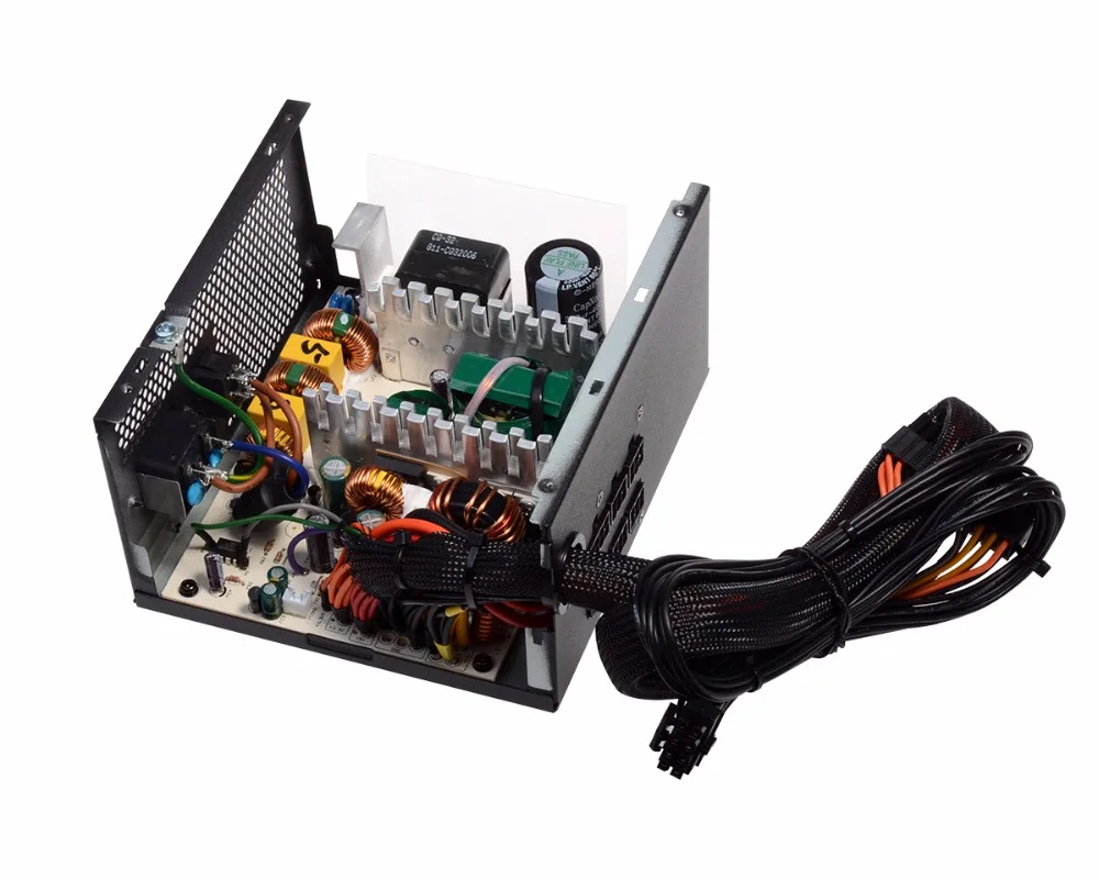 ID-COOLING SE-650BM 80 Plus Bronze, полумодульная конструкция, 650 Вт реальная мощность, настольный компьютер, ПК, источник питания