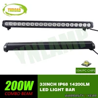 ynroad 33inch 200w single row led light bar driving offroad light spotfloodcombo 10v 70v 14200lm for 4x4 atv utv use ip68