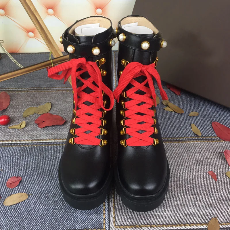 Зимние женские мотоциклетные ботинки на платформе и высоком каблуке Botas Mujer