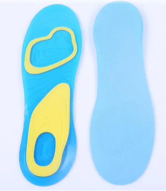 

Silicone elastic thickening sport insoles care damping cushion Men's ms soft pain relief