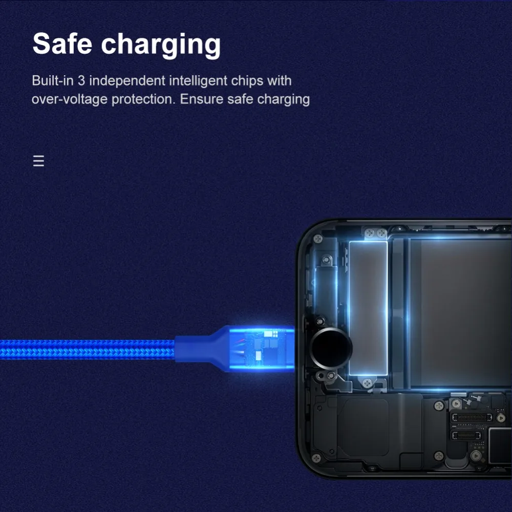 NILLKIN Swift 3 в 1 кабель 5 В 3 а кабель для быстрой зарядки с 3 разъемами для зарядки вместе для iphone lighting+ type C+ Micro USB