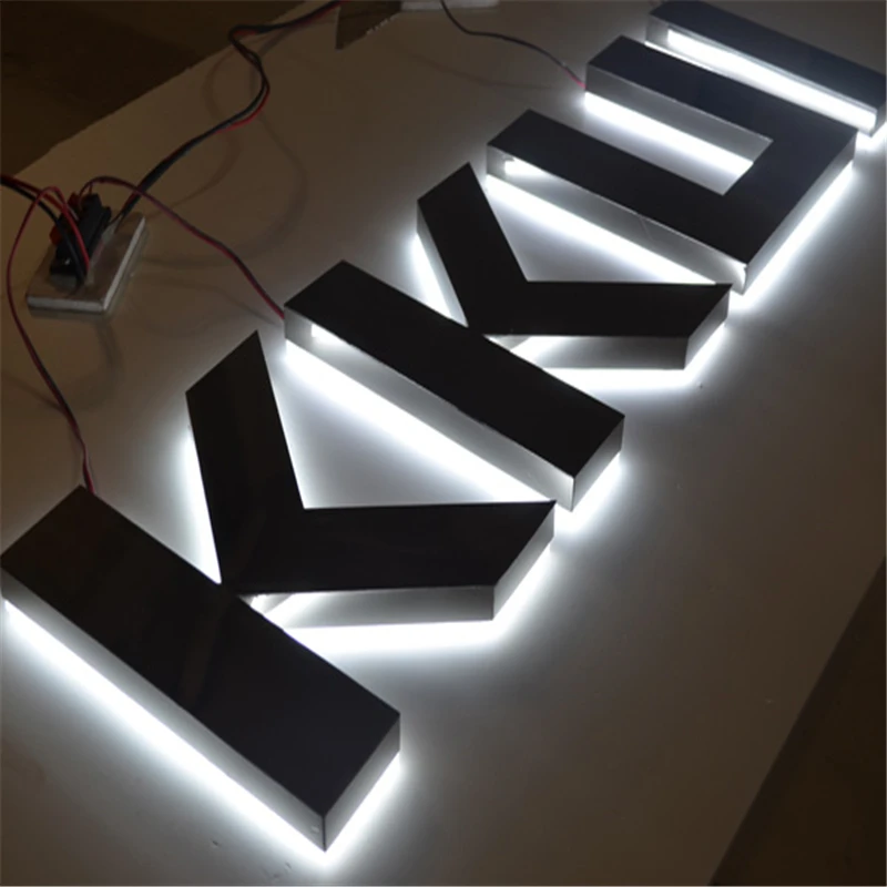 

Factory Outlet outdoor waterproof Stainless steel backlit letreiro led