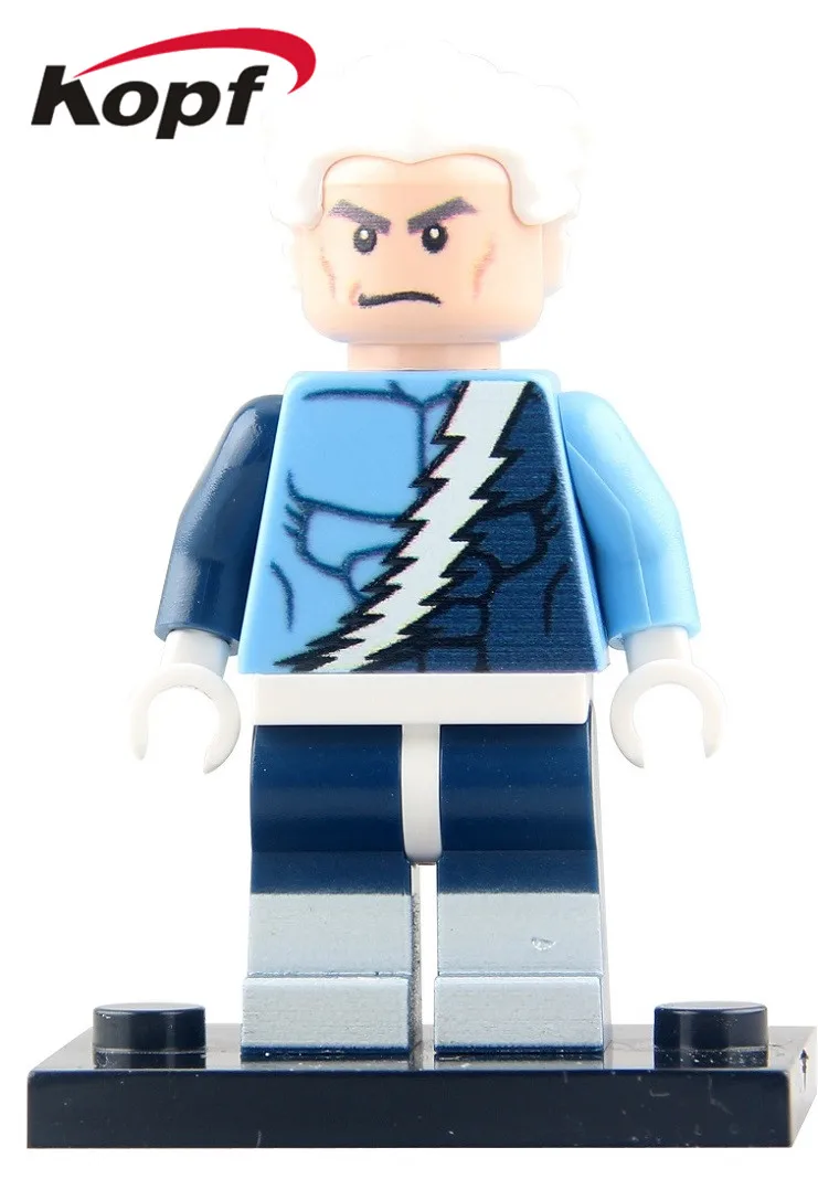 PG024 Without Box Однопродажный строительный блок Super Heroes X-Man Wolverine Quick Silver Rogue проф X Psylocke Iceman детские игрушечные фигурки PG8006 - Цвет: PG024 Without Box
