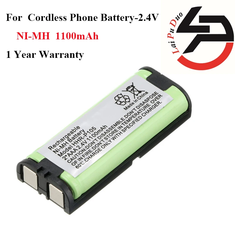2 4 V 1000mAh NiMH аккумуляторная батарея для телефона Panasonic HHR P105 KX242 BATT 105 KX2421 CPH508|rechargeable