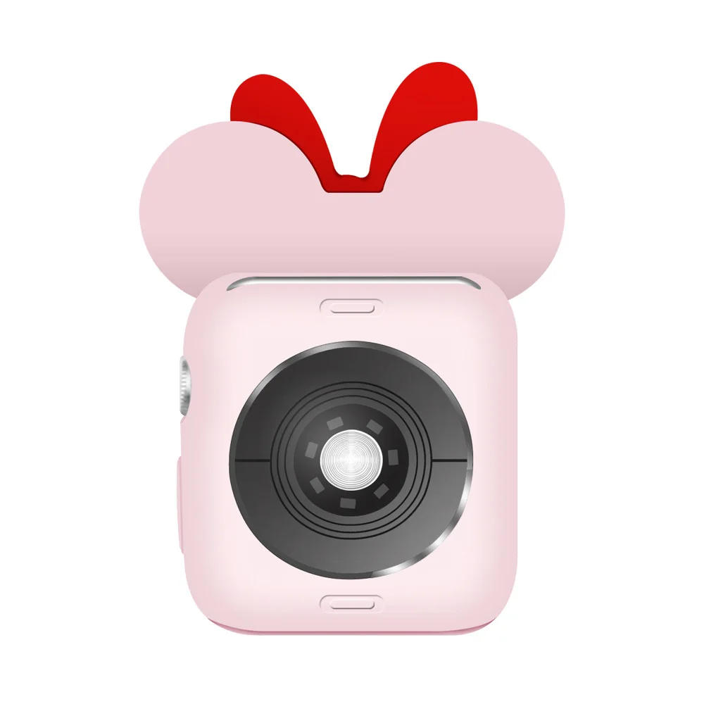 Silicone Cover Case For Apple 5 4 3 2 1 Series 5 4 3 2 Watch Band 42 38mm for iWatch  Women Men Soft TPU Frame Protective Shell