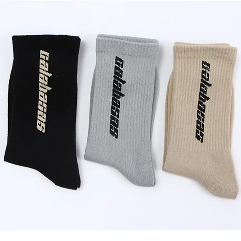 Пара модных спортивных носков унисекс Calabasas с кокосовыми надписями для девочек и