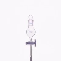 separatory funnel globe shapewith ground in glass stopper and stopcock 50ml 2429single mouth flask with ptfe switch valve