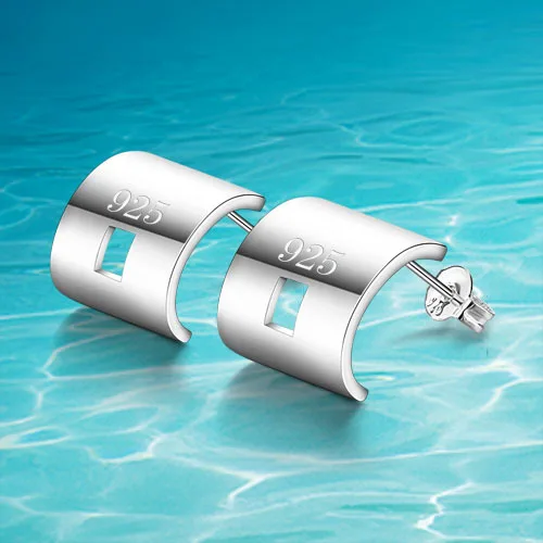 Модный стиль! Круглые Женские серьги нити из стерлингового серебра 925 пробы