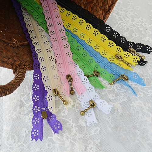 10 шт. Вышивание Интимные аксессуары украшения DIY нейлон полые Застёжки-молнии для
