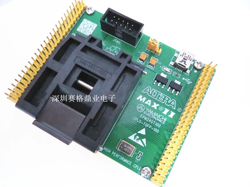 Тестовый стенд EPM570T100 EPM240T100 TQFP100 для сгорания с позолоченным покрытием |