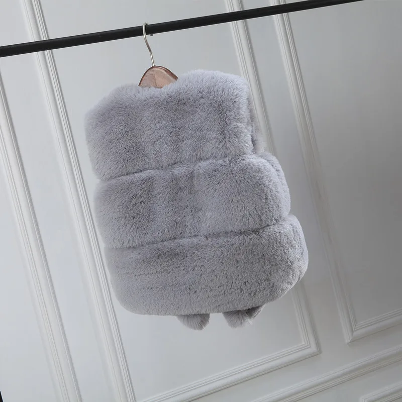 Осенне-зимний меховой жилет для мамы и дочки | Мать ребенок