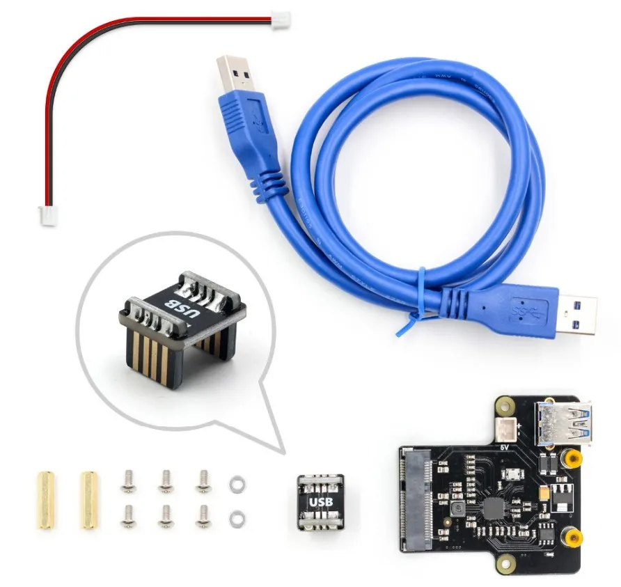Плата расширения для SSD-диска Raspberry pi X850 mSATA поддерживает USB 3 0 на 1 ТБ | Электронные