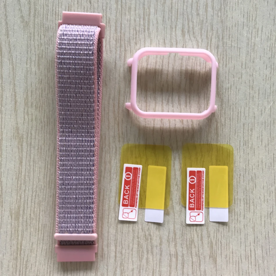 Для Huami Amazfit bip Молодежный ремешок 3в1 умные аксессуары нейлоновый ремешок для Xiaomi спортивные часы Amazfit ремешок сменный ремешок