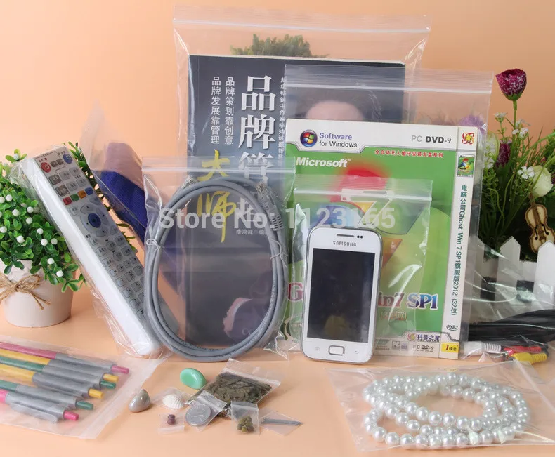 

29x40cm(11.42" x15.75"), Thick PE bag 100 X Clear Zip Lock poly bag -Resealable zipper grip seal plastic pouch packaging