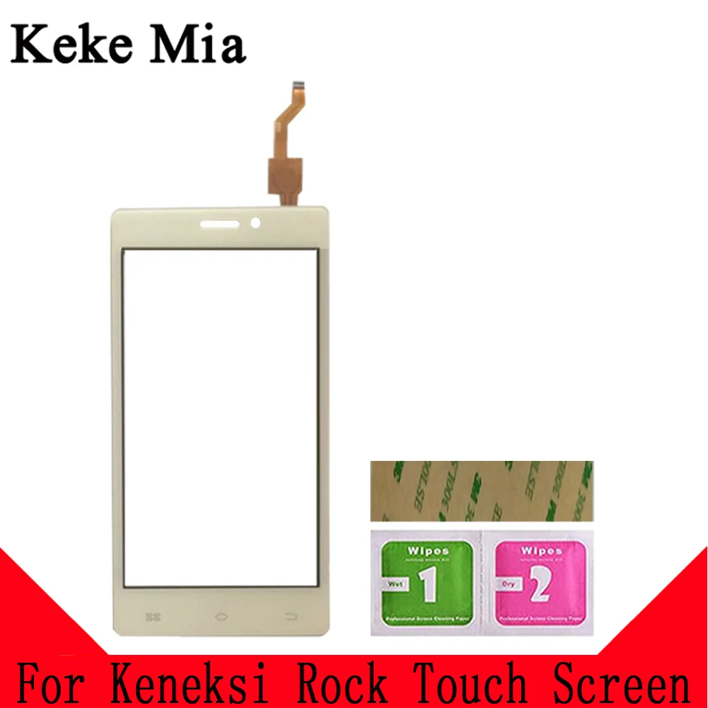 Keke Миа 4," сенсорный экран для мобильного телефона Keneksi Rock Сенсорная панель стеклянная линза тачпад дигитайзер Бесплатный клей+ салфетки