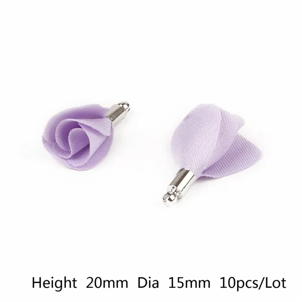 Light Purple 15 мм 10 шт./лот замши с цветами и бахромой Шарм Подвеска, серьги Цепочки и ожерелья брелок Интимные аксессуары DIY ювелирных изделий Изготовление - Цвет: Light Purple