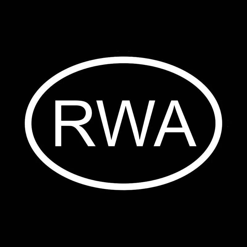 YJZT 13 8 см * 9 4 RWA RWANDA код страны овальная виниловая наклейка на автомобиль черный