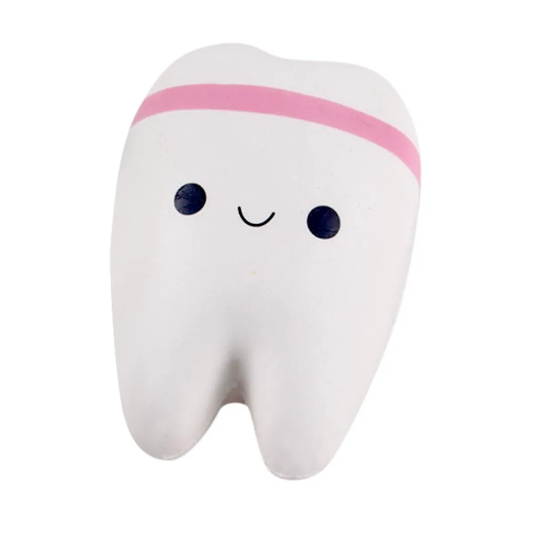Smiley Tooth Squeeze прекрасный красивый Творческий мультяшный моделирование зуб мягкие замедлить рост антистрессовые забавные Новинка забавные гаджеты анти стресс игрушечные лошадки антистресс игрушки антистрессы игрушка - Цвет: Smiley Tooth