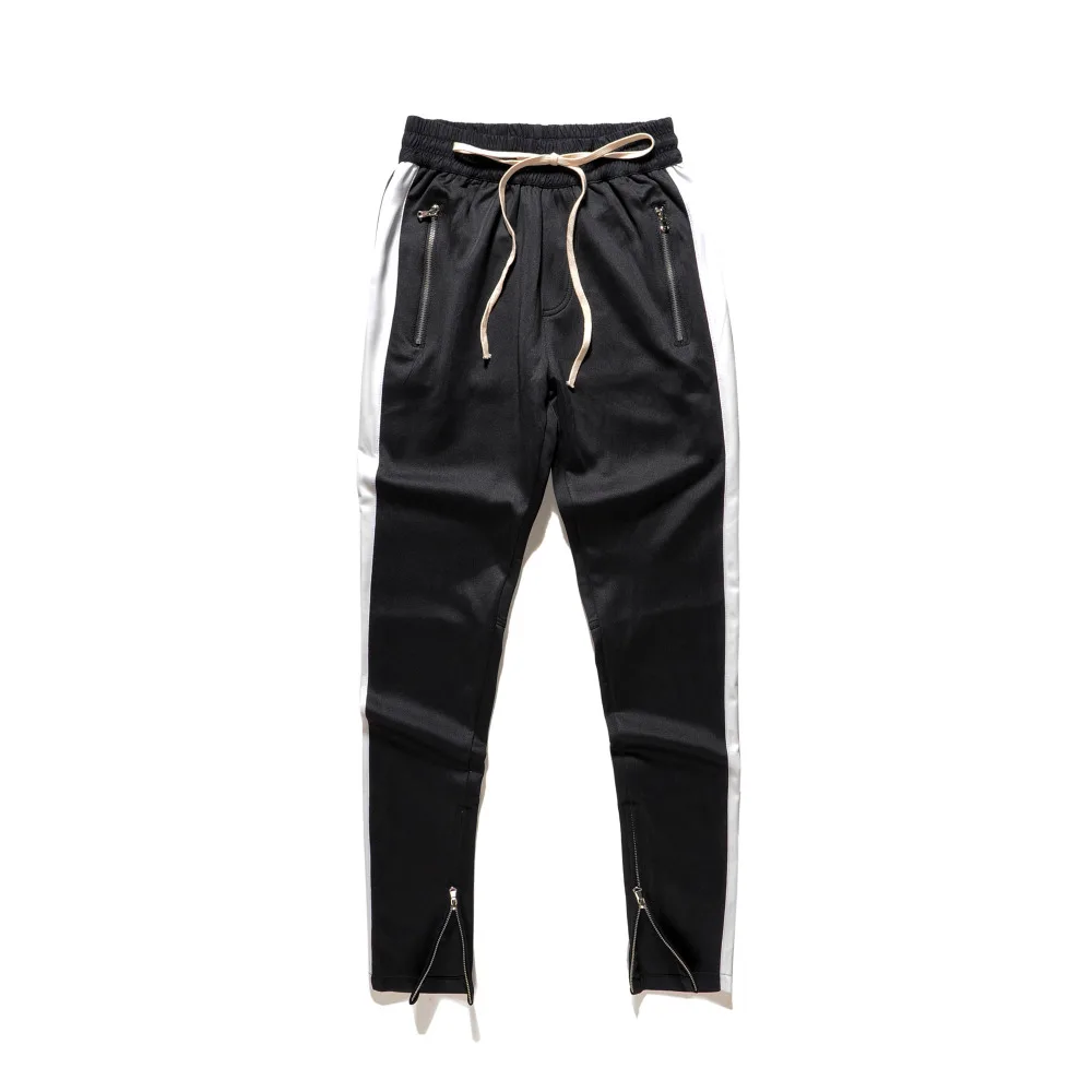 

2017 brand new fashion street casual pants men joggers clothing Justin bieber side zippers elastic waist hip hop sweatpants