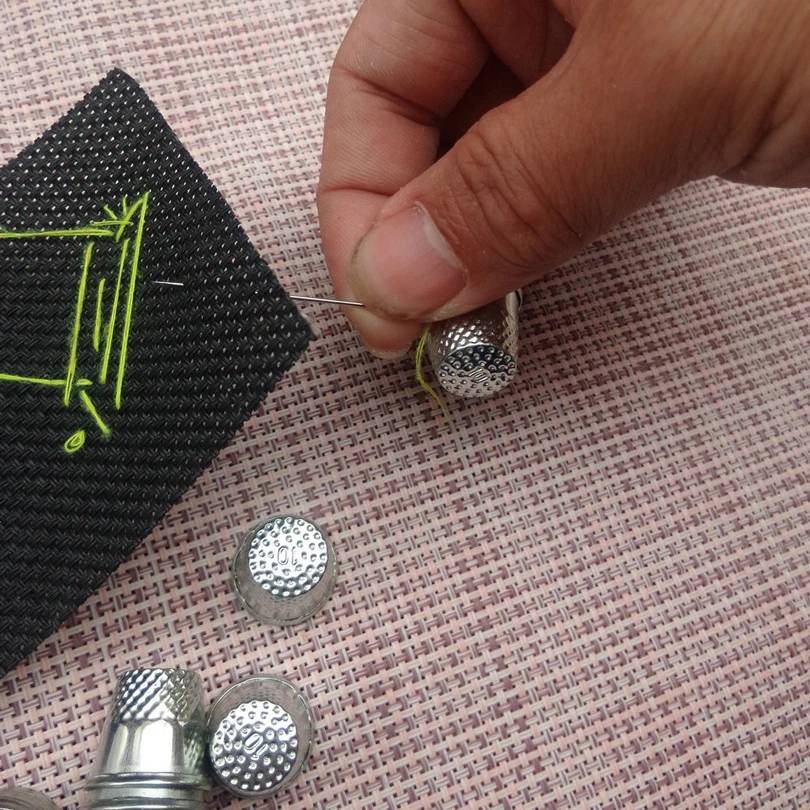 Металлические накладки для шитья на палец 2 шт. защитная накладка брошь со щитом