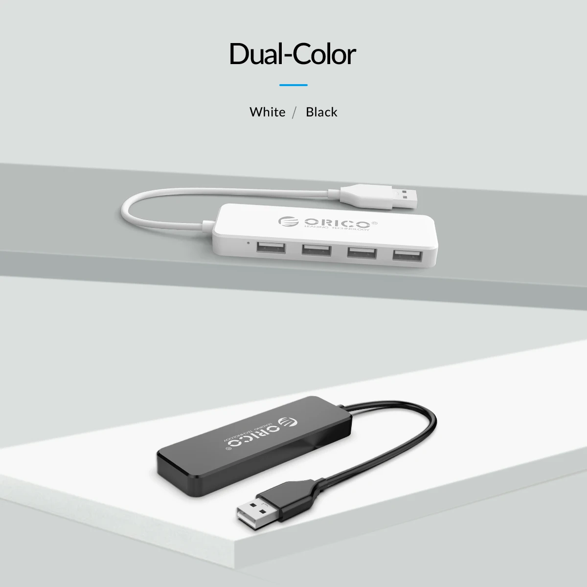 ORICO мини usb-хаб мульти 4 порта высокоскоростной USB2.0 сплиттер портативный OTG адаптер для iMac компьютер Ноутбук Аксессуары для планшетов