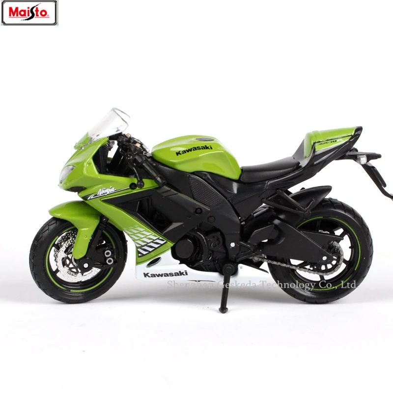 Maisto 1:18 Kawasaki ZX 10R оригинальная Авторизованная модель мотоцикла из сплава