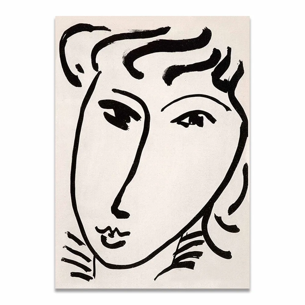 G Matisse Picasso Sketch коллекция винтажная мода постеры и принты Холст Живопись Искусство настенные картины для украшения дома - Цвет: G
