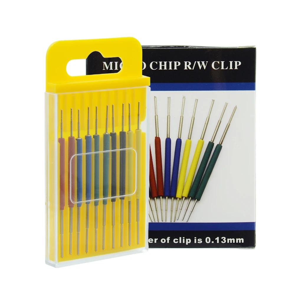 New Arrival 10pcs/set SOP/SOIC/TSSOP/TSOP/SSOP/MSOP/PLCC QFP SMD IC Chip pin CLIP DIP mini chip clip