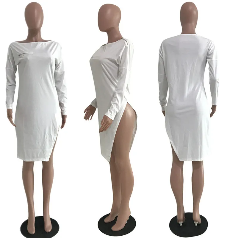 Женская Асимметричная футболка с длинным рукавом размеры s xxl XXXL|Футболки| |