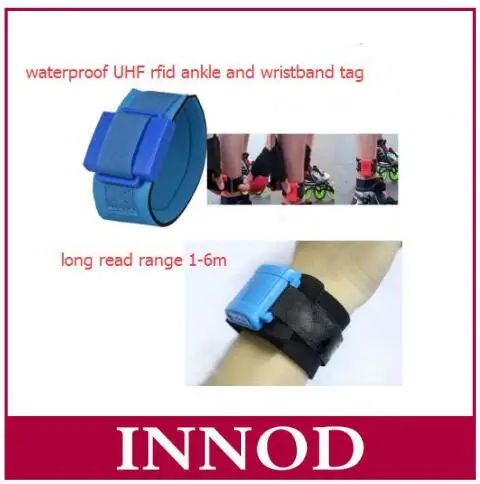 1-6m rfid long range timing chip EPC Gen2 passive tag 860-960mhz waterproof uhf rfid wristband for triathlon chip timing system