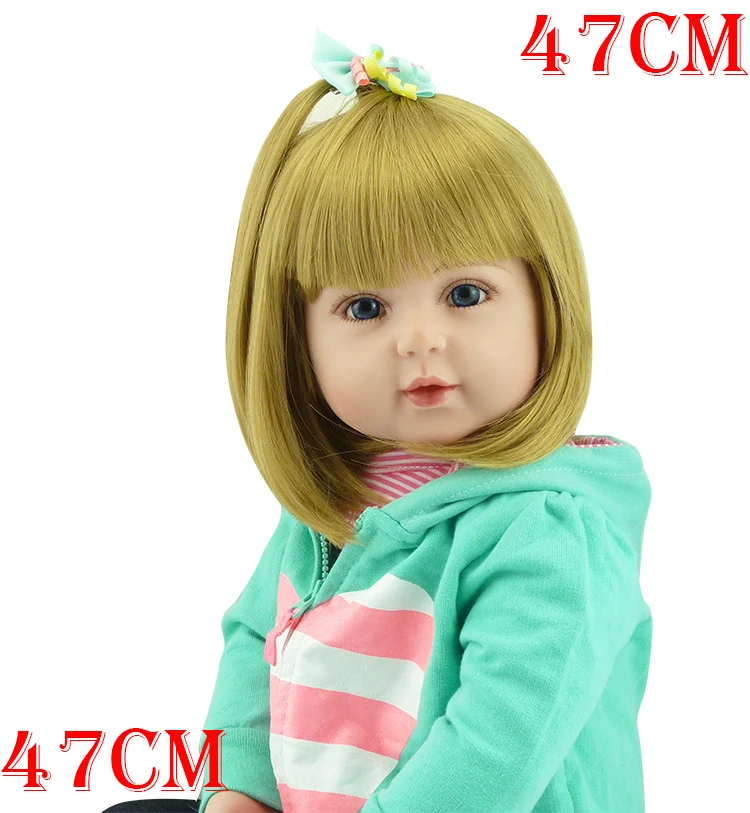 

Bebe Reborn bonecas 19 "47 см настоящие Новорожденные детские силиконовые виниловые куклы для детей в подарок realista menina bebe boneca reborn