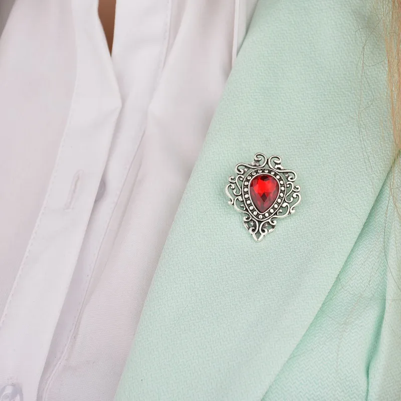 Брошь MissCyCy в винтажном стиле для мужчин и женщин милый значок форме капли воды