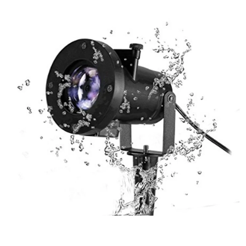 

Laser Projector Lamp Snowflake Holiday Christmas Lights With 12 Patterns Outdoor Waterproof LED Garden Light Home Xmas Party