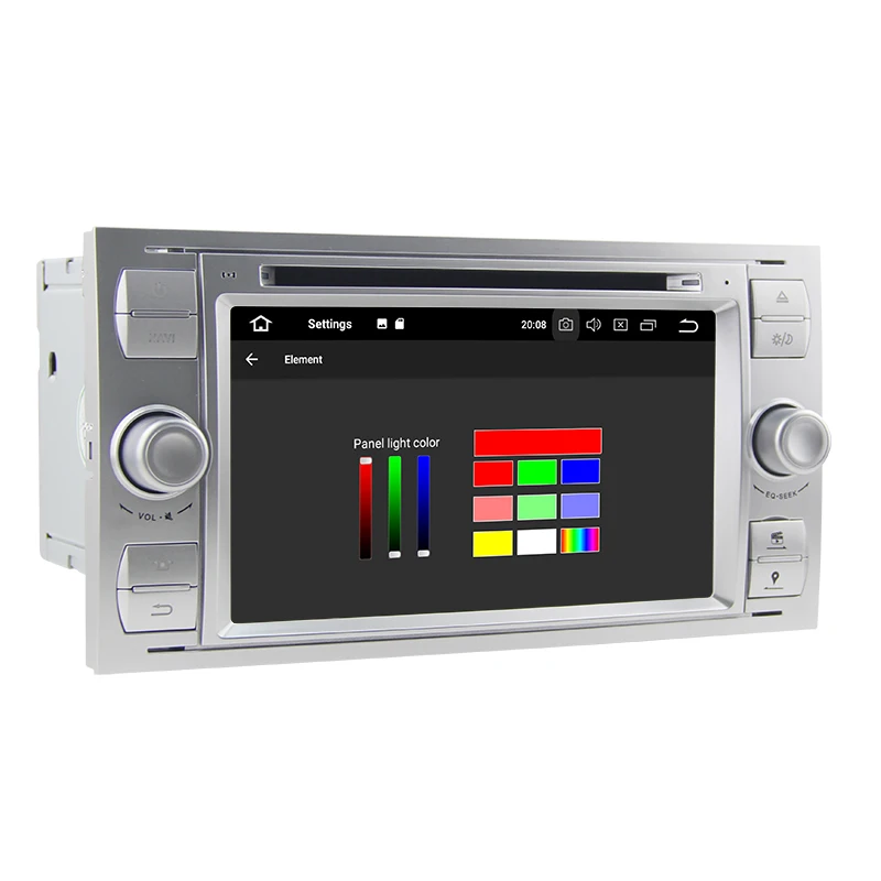 2 Din Автомобильный мультимедийный плеер Android 8 0 gps Авторадио для Ford Transit 2004 до 2008 7