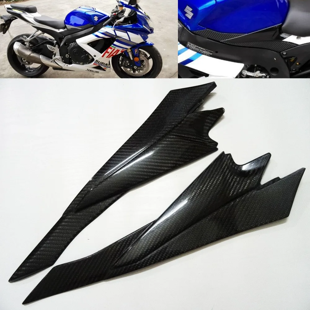 Для Suzuki GSXR600 GSX R750 2008 2011 углеродного волокна боковые панели крышки обтекателей 09