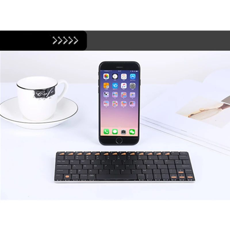 BK102 ультра-тонкая Bluetooth беспроводная клавиатура для iPhone iPad Android ПК планшет Air2 Pro 10 5