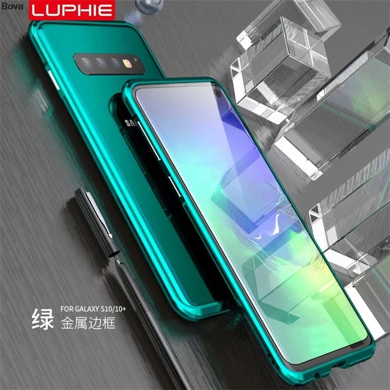 Роскошный Ультратонкий алюминиевый чехол-бампер Luphie для Samsung Galaxy S10 &amp S10e + Plus 2