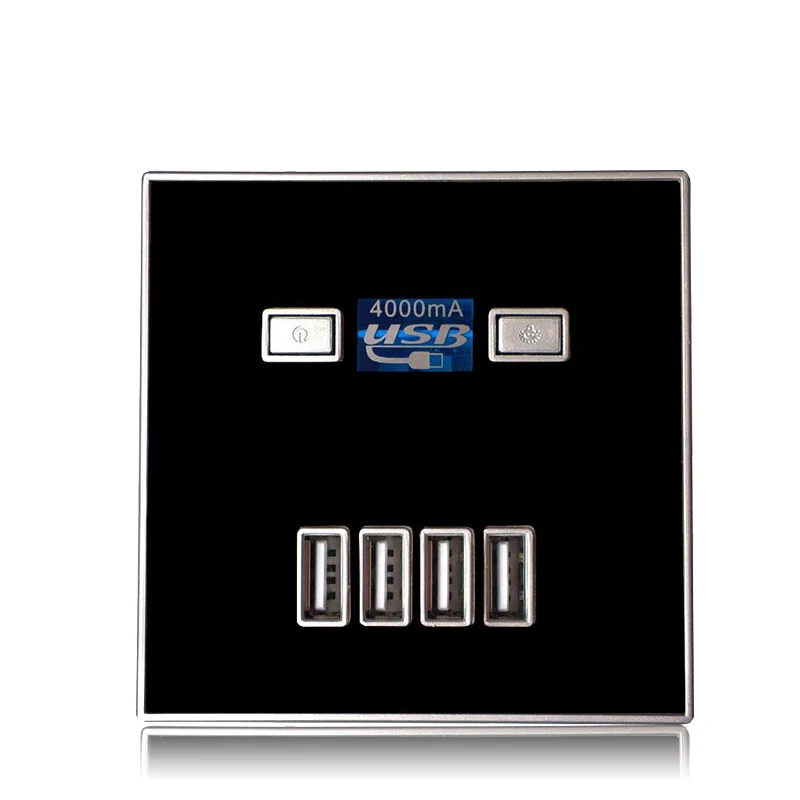 МА панель питания 4 USB Универсальное зарядное устройство настенная розетка
