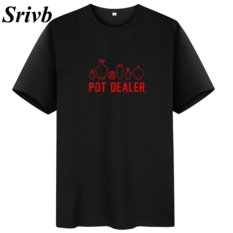 Женская футболка с коротким рукавом Srivb Pot черная белая хлопковая Футболка
