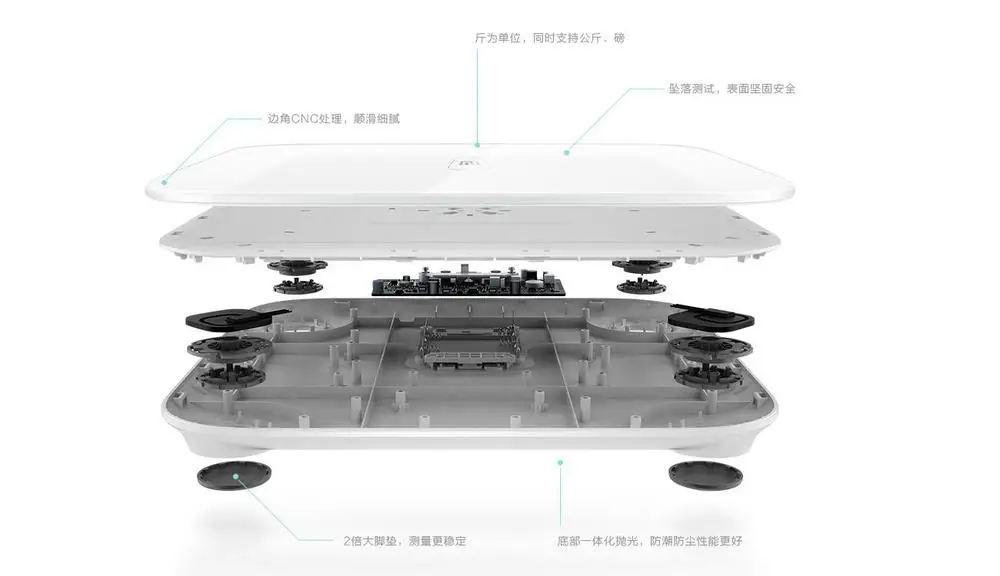 Цифровые весы Xiaomi Mi Smart с цифровым управлением XiaoMi для здоровья и веса|scale mi|scale